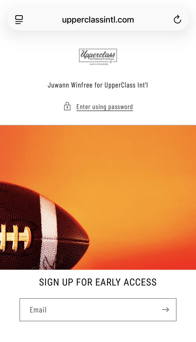 upperclassintl's tweet photo. Juwann Winfree for UpperClass Int’l 

Enter email online for Early Access 💎🌍 https://t.co/WfixjvAyzR