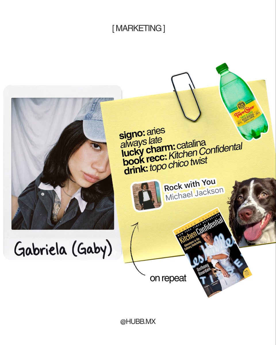 Hubbmkt's tweet photo. Hubbers picks: Meet Gabriela (Gaby) Marketing Team de Hubb😋 https://t.co/mCndXBqsd1