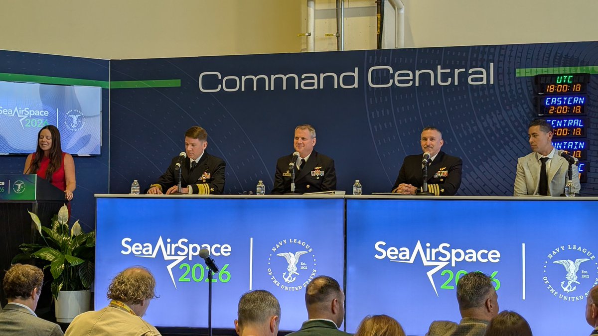 NAVAIRNews's tweet image. We are LIVE at #SAS2026 with VADM Dougherty, RDML Evans, CAPT Hidalgo and Mr. McGinty. The focus? Starting with the #Fleet to deliver #Readiness, #Capability and #Safety! #NAVAIRatSAS