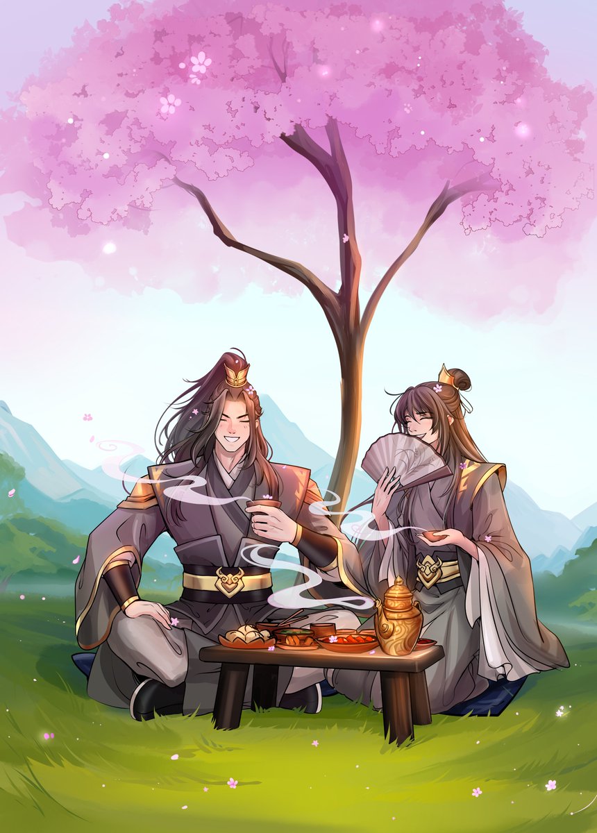 My drawing for the zine "Ghost Town". The idea of the book was to combine poetry and illustrations based on favorite novels. I chose the poem "Small Plum in the Mountain Garden" Lin Bu. Plum is a symbol of fortitude, and that's how I see #NieMingjue
#NieHuaisang #魔道祖師 #MDZS