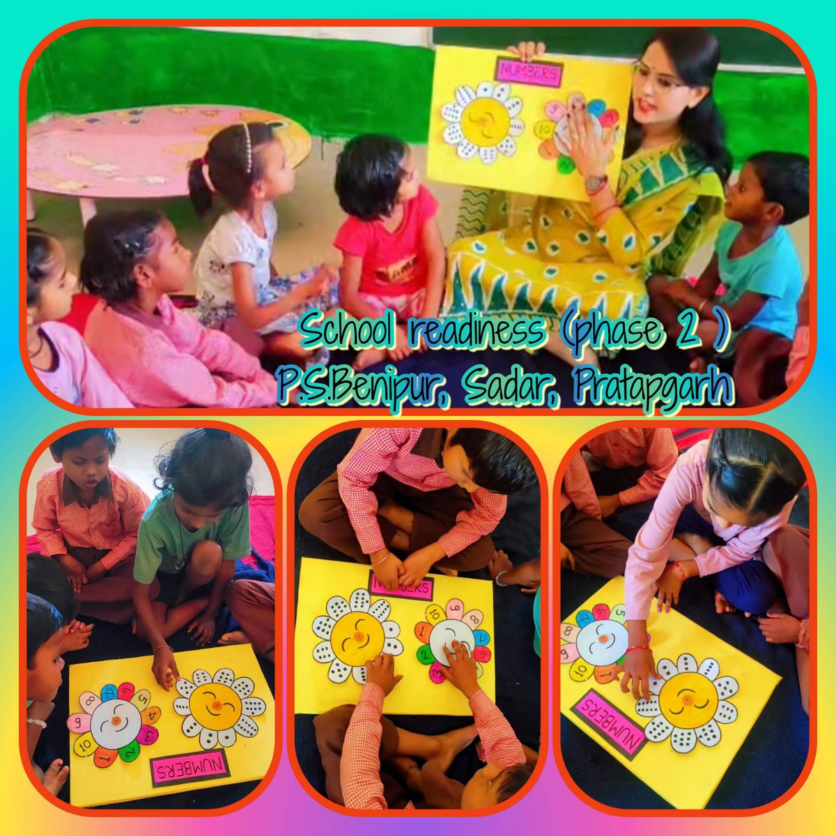 School Readiness Phase 2 focused on holistic child development through storytelling, picture description, alphabets, free drawing, and numeracy games. These activities strengthened language skills, foundational numeracy, creativity
#BasicEducationDepartmentUP #GovtOfUP