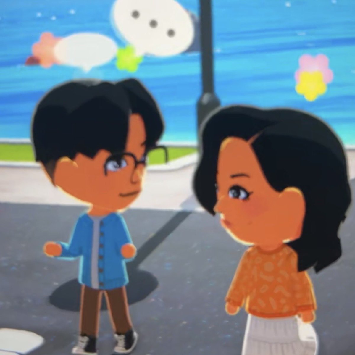 kuyasworld's tweet image. my friend facetimed me to show me that she made a mii of me for her tomadachi island #honored