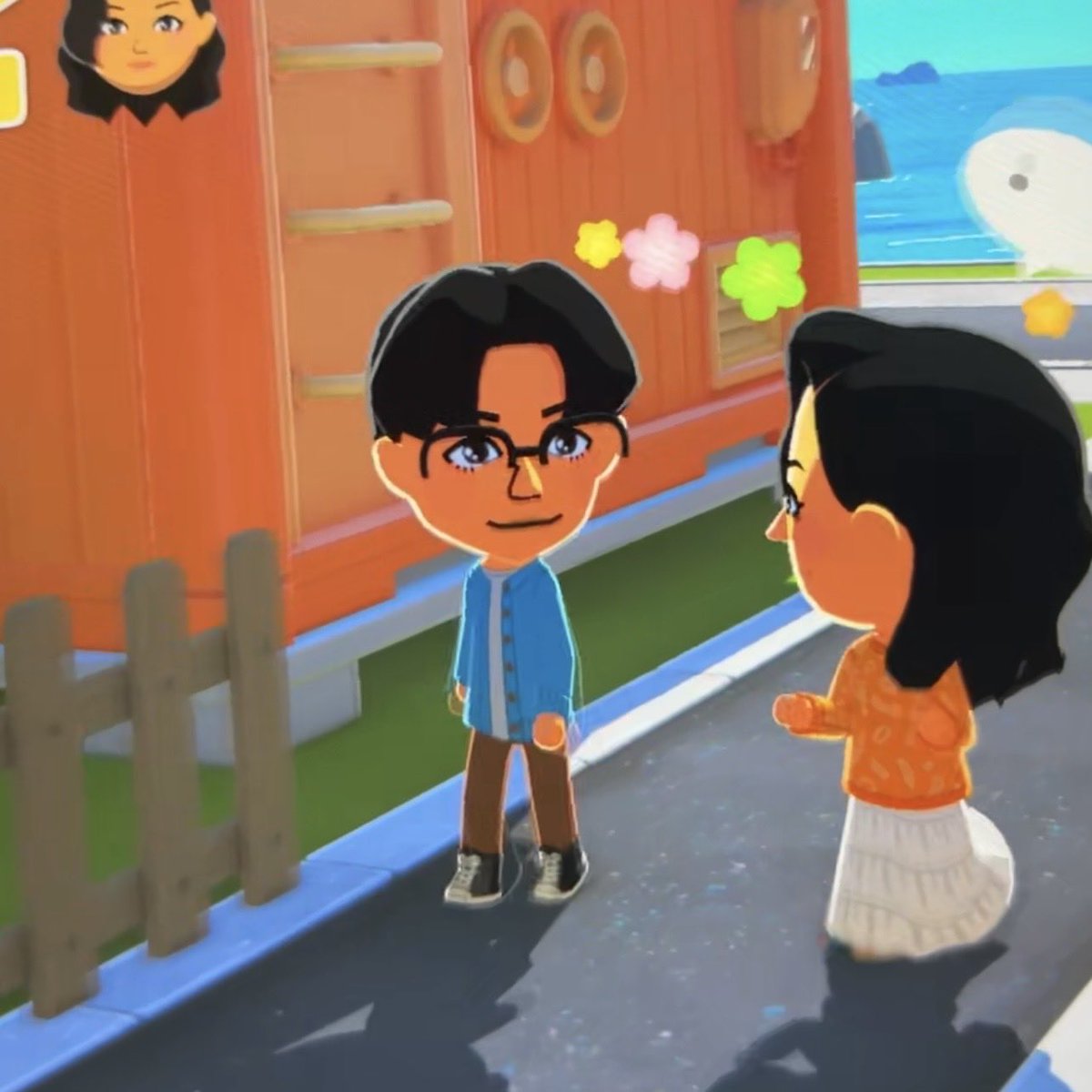 kuyasworld's tweet image. my friend facetimed me to show me that she made a mii of me for her tomadachi island #honored