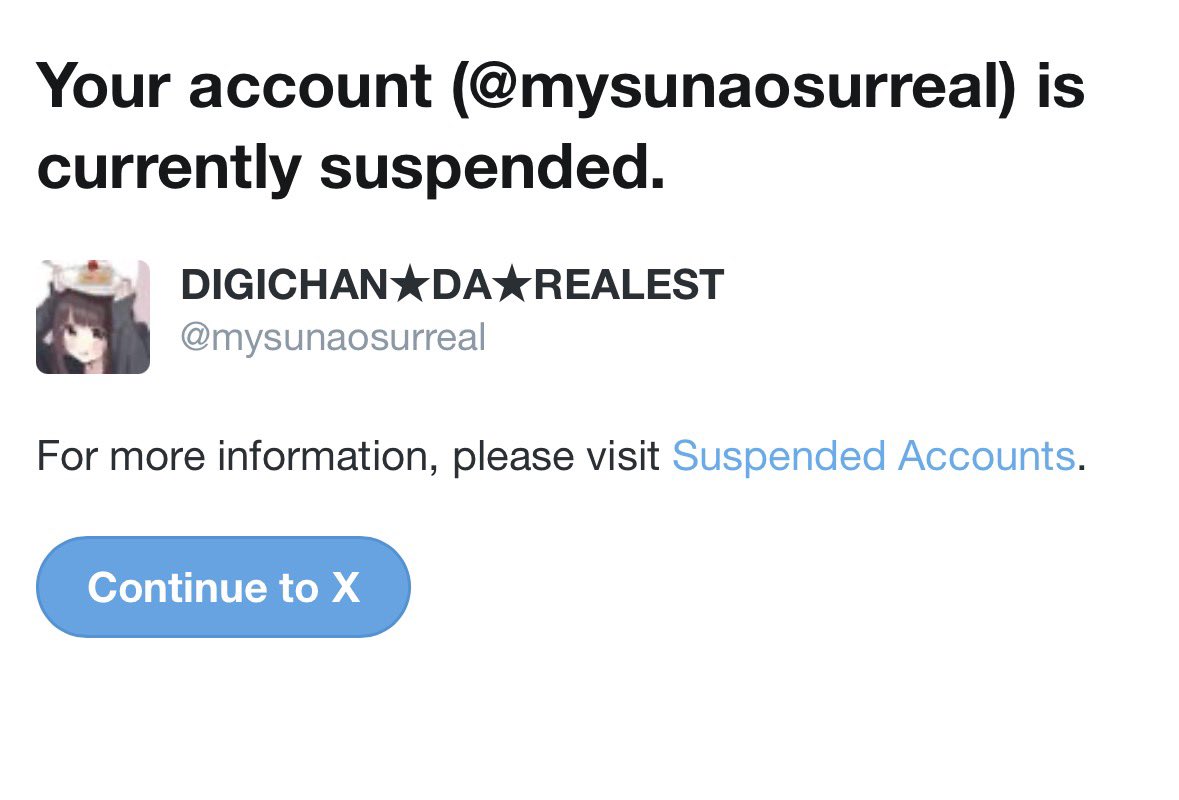 DIGICHAN got suspended.. tweet media