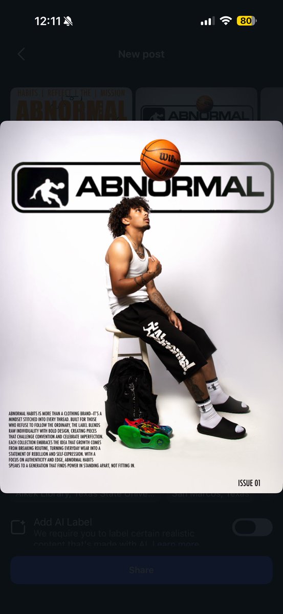 jetboywatts's tweet photo. ABNORMAL HABITS ISSUE 01

Every detail reflects the mission
how you move, how you show up, how you separate yourself.

For the ones who don’t follow the ordinary.
Just That Same Hunger Everyday.

DROP TOMORROW. 
Limited pieces. No restocks. https://t.co/iVPhR0ZZDp