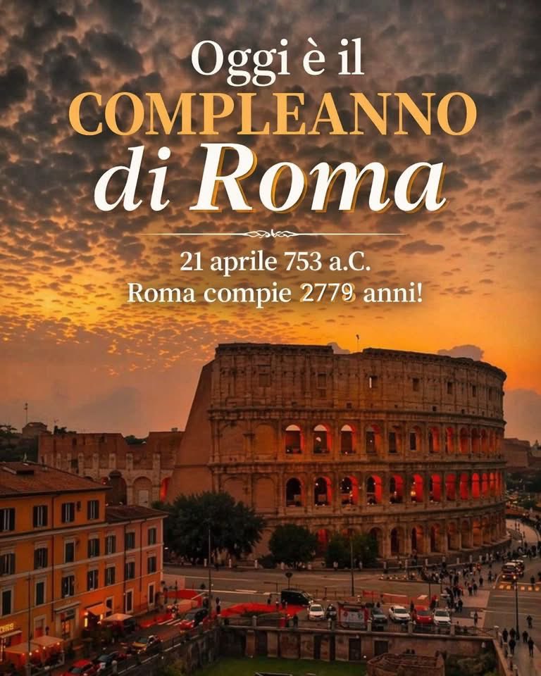 Giovanni_Crea's tweet image. #21APRILE 753 a.C, #NATALE di #ROMA 💛❤️