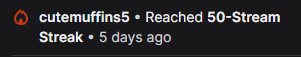 Itsfaceless__'s tweet photo. I've only done 60 streams, and cutemuffins has been there for 50 of them! 

I appreciate your dedication and support! 

THANK YOU!! https://t.co/o6Bp3c83eZ