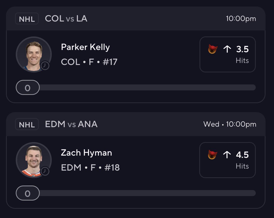 SirypDFS's tweet image. DEMON P2‼️😈🏒 SPLIT 1/2

#NHL #NHLPLAYOFFS #prizepicks #underdog #GamblingX #GamblingTwitter