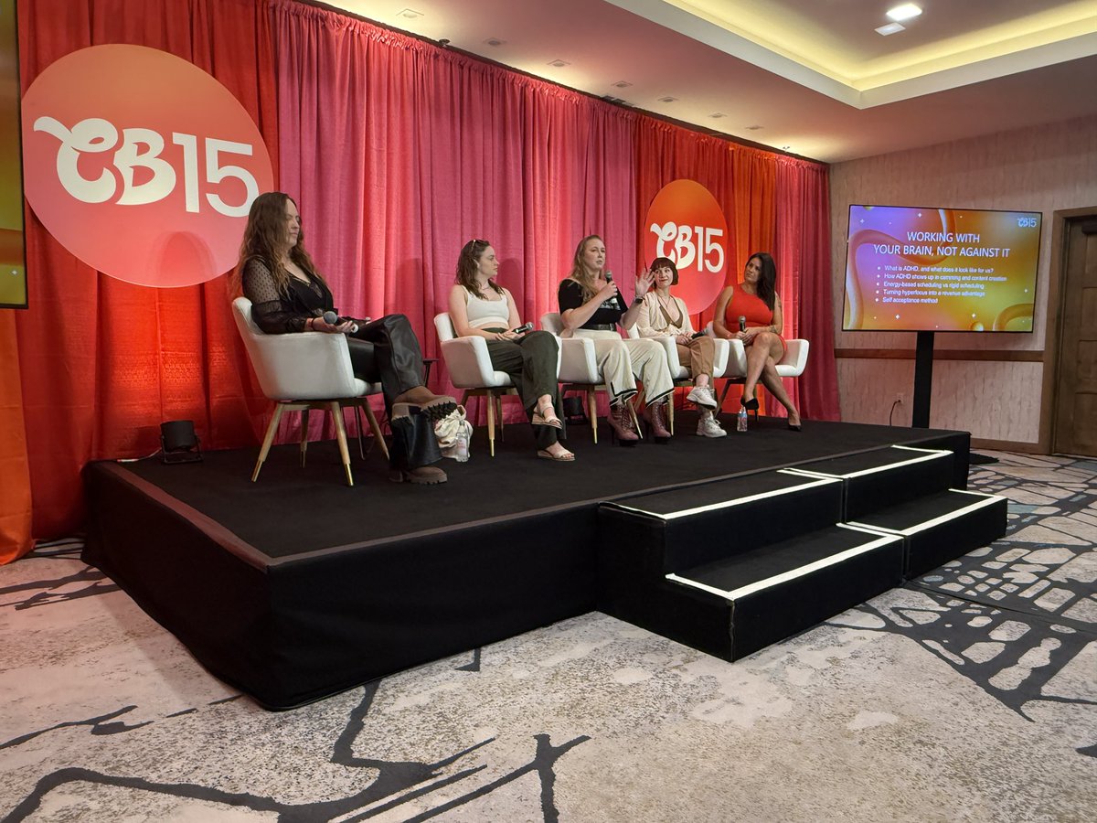 The panel I’ve been looking forward too most: Working with ADHD! If I can focus I’ll let you know what I learn… #CB15 <a href="/maryismoody/">Mary Moody</a> <a href="/missmarymoody/">MARYMOODY.COM✨XBIZ MIAMI ✈️</a>