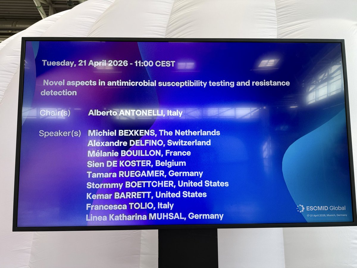 kemarbarrettmd's tweet photo. Grateful for the opportunity to present our work at #ESCMIDGlobal2026 @ESCMID exploring tetracycline susceptibility as a predictor of doxycycline activity in non-diphtheriae Corynebacterium 🦠 @MayoClinicINFD 

📍 Munich, Germany 🇩🇪 https://t.co/YNzFifH92p