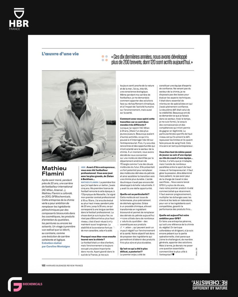 mathieuflamini's tweet image. Most people are surprised when they hear I went from professional football to green chemistry. 
But to me, it was a natural transition. ⚽️👨🏽‍🔬

Growing up in the south of France, I was surrounded by nature and the sea from an early age. As my football career progressed, so did my