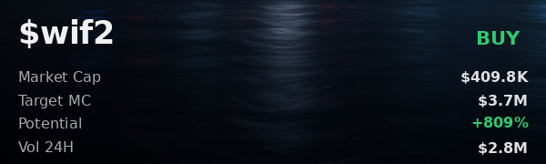 frem5986's tweet image. openclaw been right on $wif2 twice already. trusting the scan 
 Was Made Using - @OpenClawAIX  

 #Solana #Memecoin #Crypto #Degen #PumpFun #AlphaCalls #SolanaMemeCoin