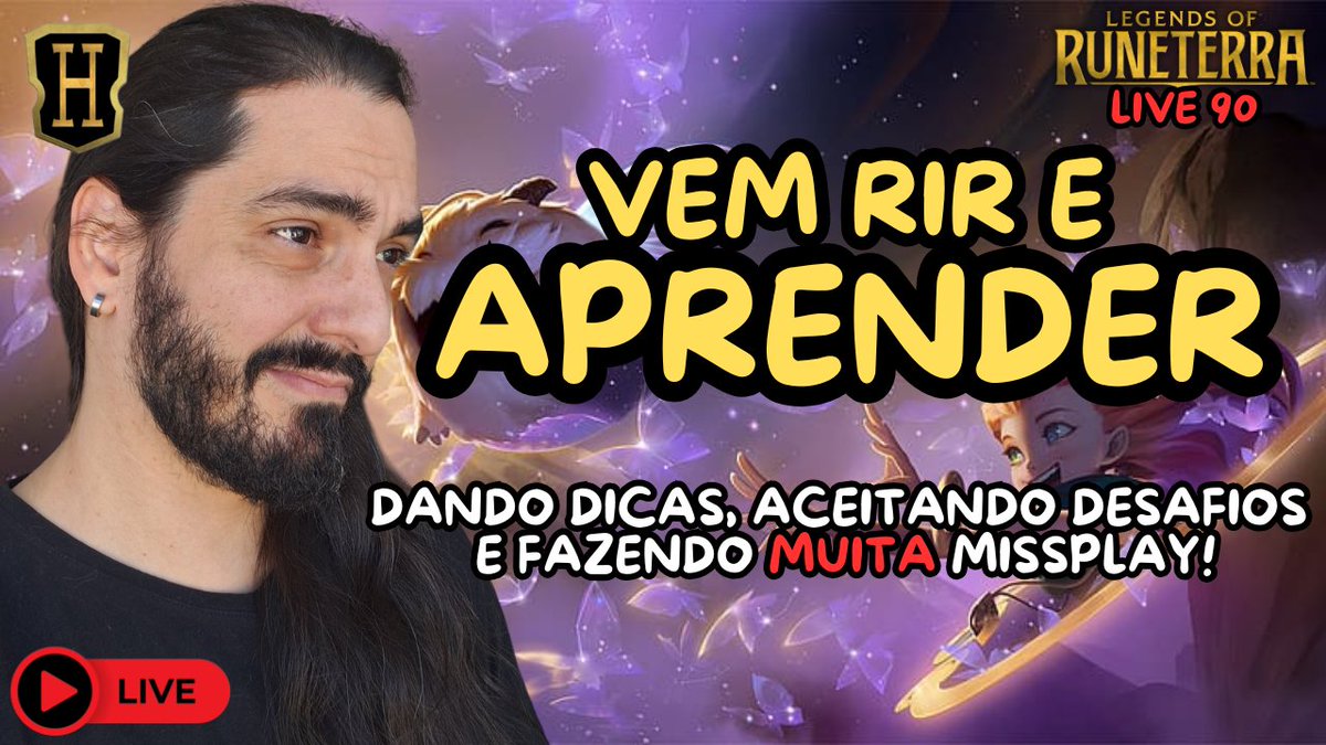 igorhit's tweet photo. CA-MA-RA-DAGEM!
Estamos ao vivo!
Vem aprender como passar da Zoe 10 estrelas!
YouTube - https://t.co/LxL52ZWdjP
Twitch - https://t.co/w3rPmPdfgm
@PlayRuneterra #LegendsOfRuneterra #CaminhoDosCampeoes #PathOfChampions https://t.co/EmrTgeHDy0