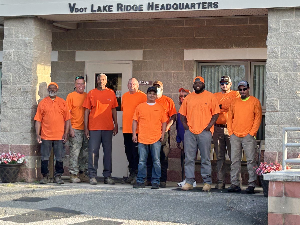 VaDOTNOVA's tweet photo. Mark your calendars: Wednesday is #GoOrangeDay! Our crews wear #Orange4Safety. 
Wear orange on April 22 to support the crews who work to improve our roads &amp; #KeepVirginiaMoving. 
🧡 Don't forget to tag @VaDOTNOVA to share your Go Orange Day 📷 pics with us! #NWZAW https://t.co/i8BpOwSBzm