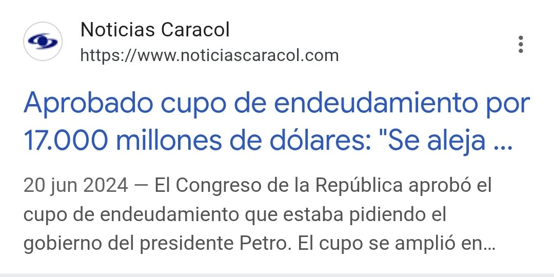 Petro pagó una deuda de $5.000 millones de dólares con otra deuda de $17.000 millones de dólares.

Un genio de las finanzas públicas.