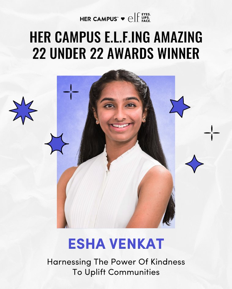 joinnest4's tweet image. #Excited our COO #EshaVenkat's been named to @HerCampus x @elfcosmetics renowned 22 Under 22 list! She's committed to creating #inclusive #service pathways via #NEST4US! #Leadership #Changemakers #GenZ  hercampus.com/life/22under22/ #HerCampusMedia #ELFCosmetics nest4us.org