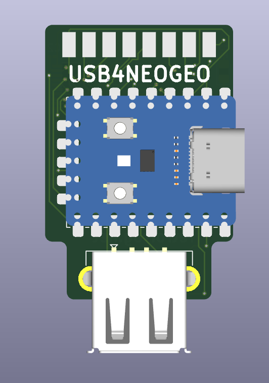 ToddsNerdCave's tweet photo. I've updated my HID USB #NeoGeo controller board. Added a pair of 74LVC245 level shifters to ensure the 5v logic and the 3.3v logic of the RP2040 Zero doesn't cause any issues.

Also added ESD protection to the USB port and moved the 5v protection diode to the bottom of the board https://t.co/8yS3GMAxWG