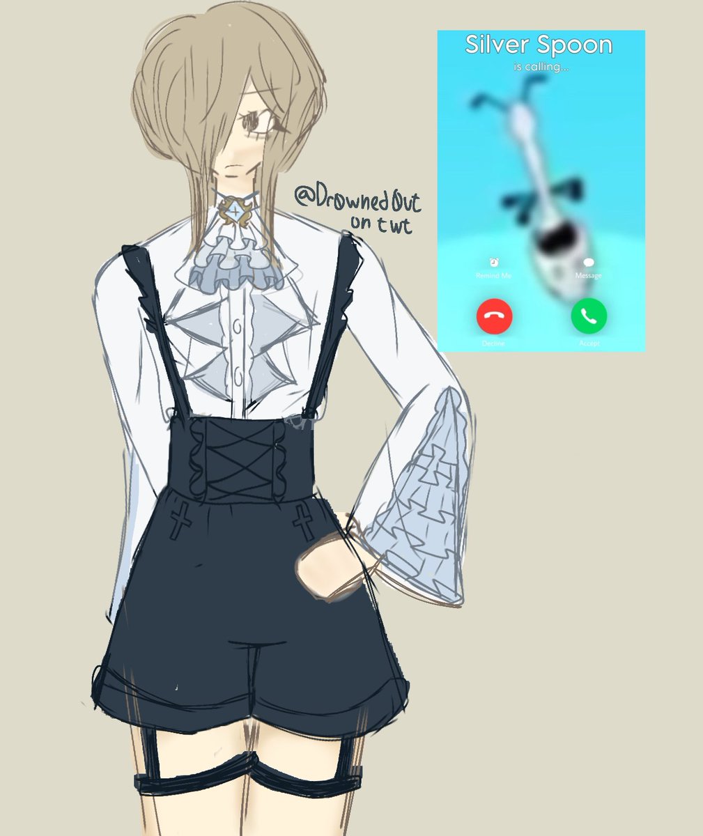 Dr0wned_0ut's tweet image. I remade my silver spoon gijinka＾∇＾
#inanimateinsanity #silverspoonii