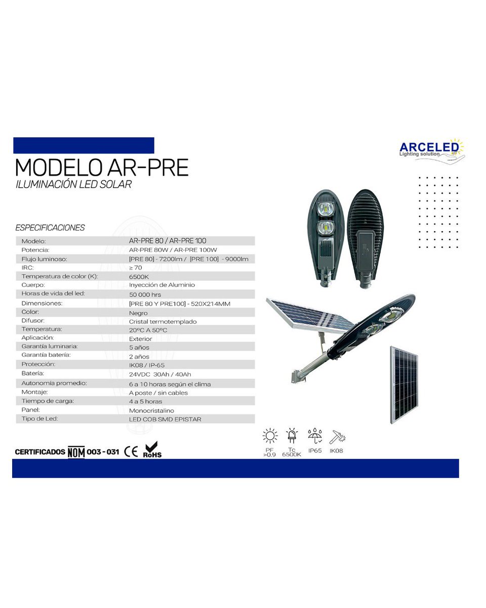 arceiluminled's tweet image. 💡 Modelo: AR-PRE
🔅 Potencia: 80-100 W
👉 Aplicación: Exterior.

Cotiza con nosotros: 
3327993806 / 3315837691

#iluminación #luminaria #led @seguidores @todos @destacar