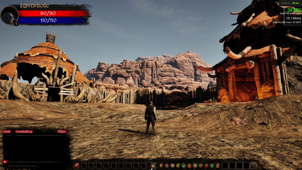 Haven't posted in a while so here is a sneak peek at the Orc area, located in the 2nd continent.

Would you like to see more?

MMORPG in development
