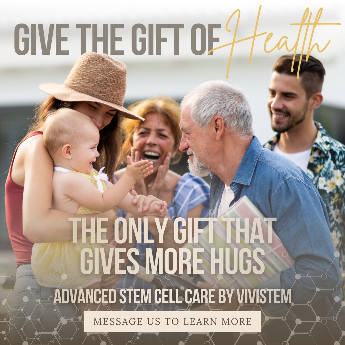 GetViviStem's tweet image. More hugs.
More moments.
More life.

That is the real gift.

vivistem.com

#ViviStem #FamilyFirst #Longevity