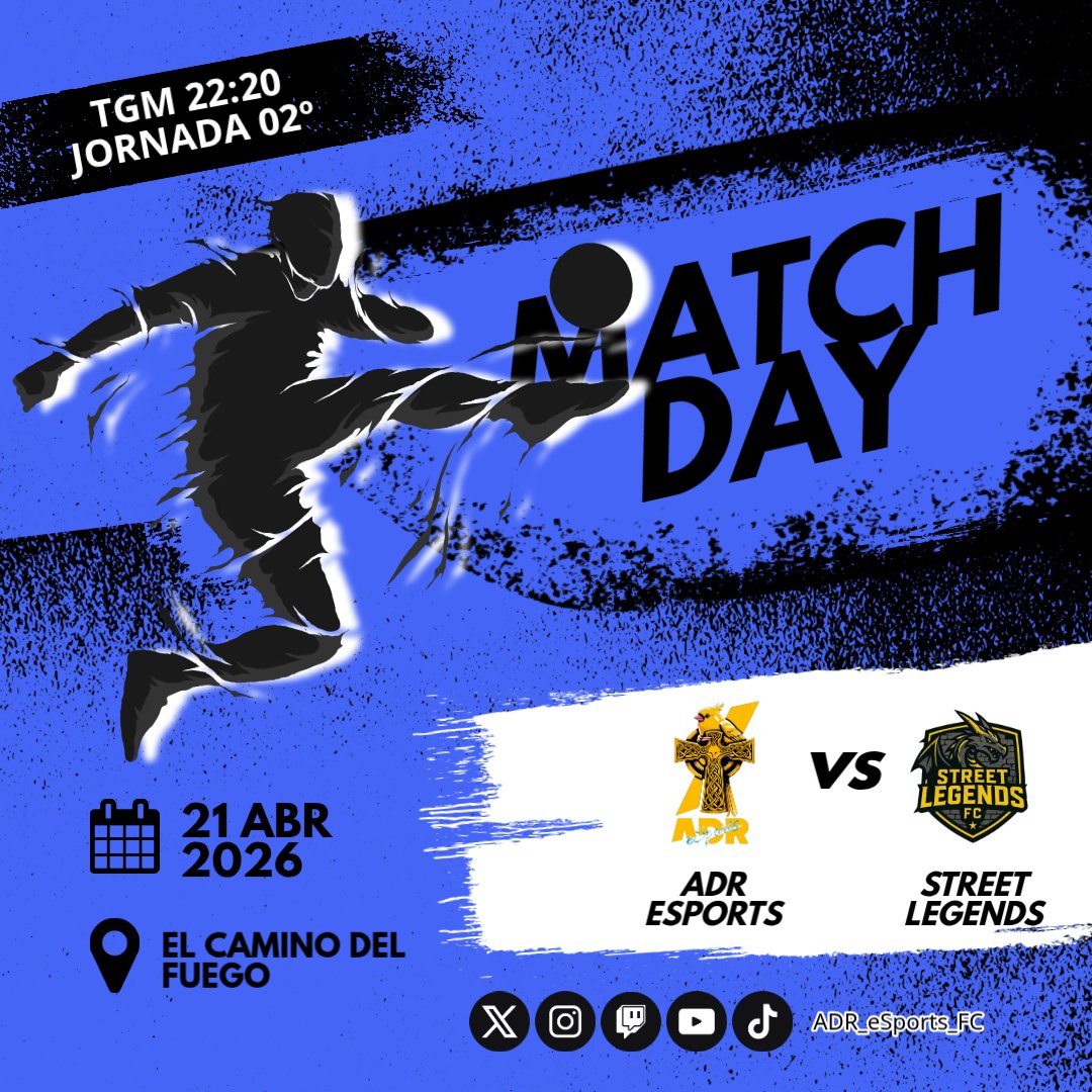 ADR_eSports_FC's tweet photo. ~ ⚜️💛💙 ~ | COMPETICION | ~ ⚜️💛💙 ~

🏆 FINAL SEASON  @LigaTGM
⏳ 22:20 🆚 @StreetLegendsFC 
🗓️ 02º JORNADA

🏆 2º @AFJLeague
⏳ 22:40 🆚 @GENeSports_ 
🗓️ 02º JORNADA

https://t.co/OXjlYglSNu https://t.co/Xdf2zkZt7g