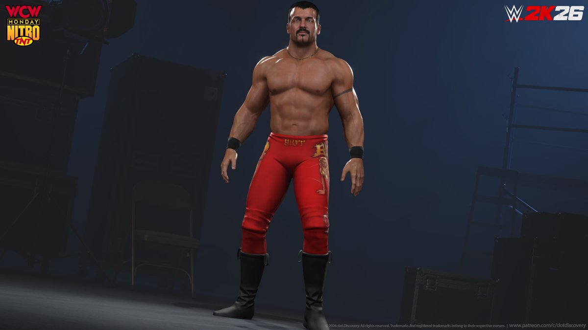 dotGrix's tweet image. Buff Bagwell for #WWE2K26 now available. 🔻

👉 @dot_Discovery

[ #WCW #WWE2K26 ]