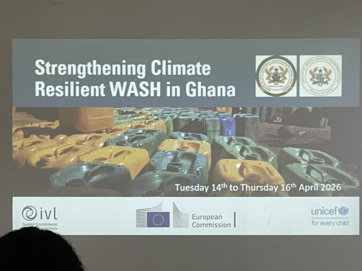 YVLGhana's tweet photo. A 3-day national workshop organized by the Ministry of Local Government, Chieftaincy &amp; Religious Affairs, with the Ministry of Works, Housing &amp; Water Resources and UNICEF Ghana, on developing a Climate Resilient Rationale for Ghana’s WASH sector. 🇬🇭💧🌍
#YVLG #ClimateResilience https://t.co/EPDIJo4LtQ