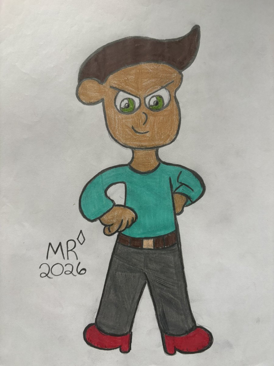Matthew54105904's tweet image. The next drawing I have an updated sketch of the Lee Town Gang’s main rival Roger Murphy with a more defined head shape than before 🧒🏽🩵 #originalcharacter #myoc #ocredesign #traditionalart