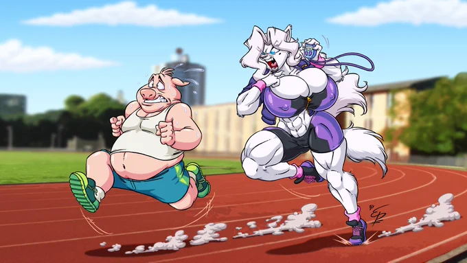 Furries working out#throwback