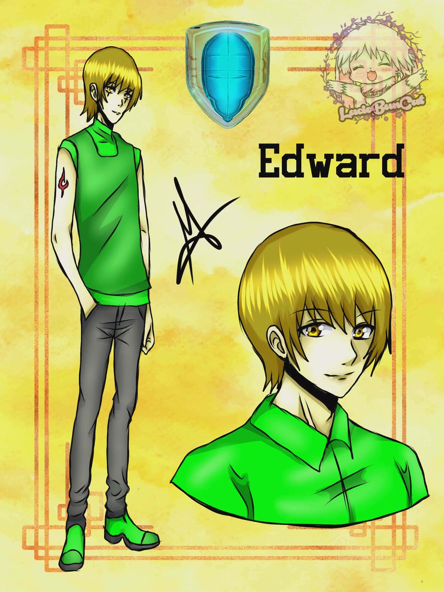 LacieBuncat's tweet image. I redrew my original character I made back in high school his name is Edward and when he became a humunculus got the ability to create invisible shield. #originalcharacter #myoc #mystyle #digitalartist