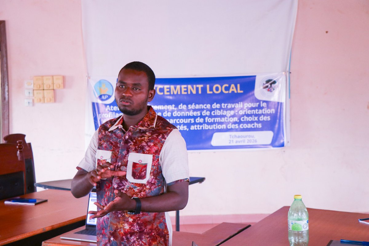 21 avril 2026 à Tchaourou, l’ANOPER, en collaboration avec le RBM et Inter-Réseaux, a organisé un atelier de lancement et de travail consacré au profilage de la base de données de ciblage de l’initiative d’insertion des jeunes au Bénin. Détails : maroobe.com/atelier-dinser…