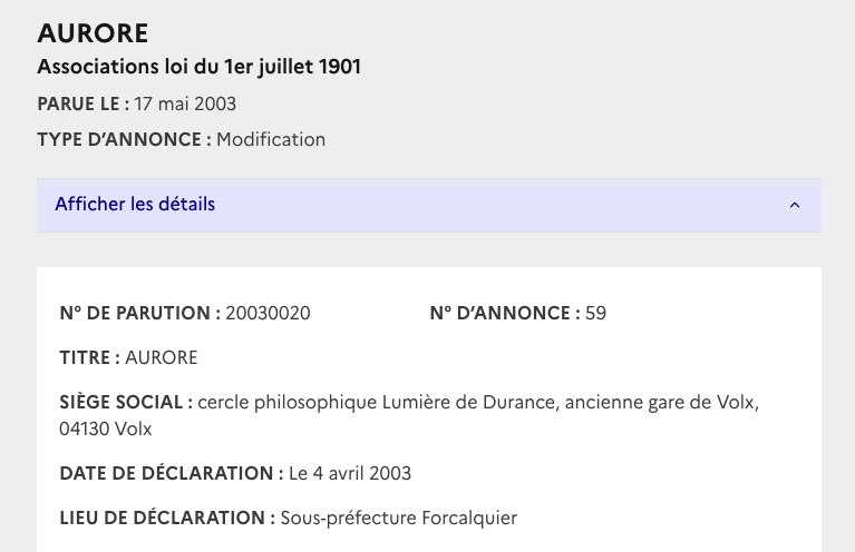 Ce n'est pas un cas unique!
756, avenue de la Gare à Volx, l'ancienne gare désaffectée est aussi devenue un temple maçonnique. Les 3 cyprès sont le signe pour l'initié.