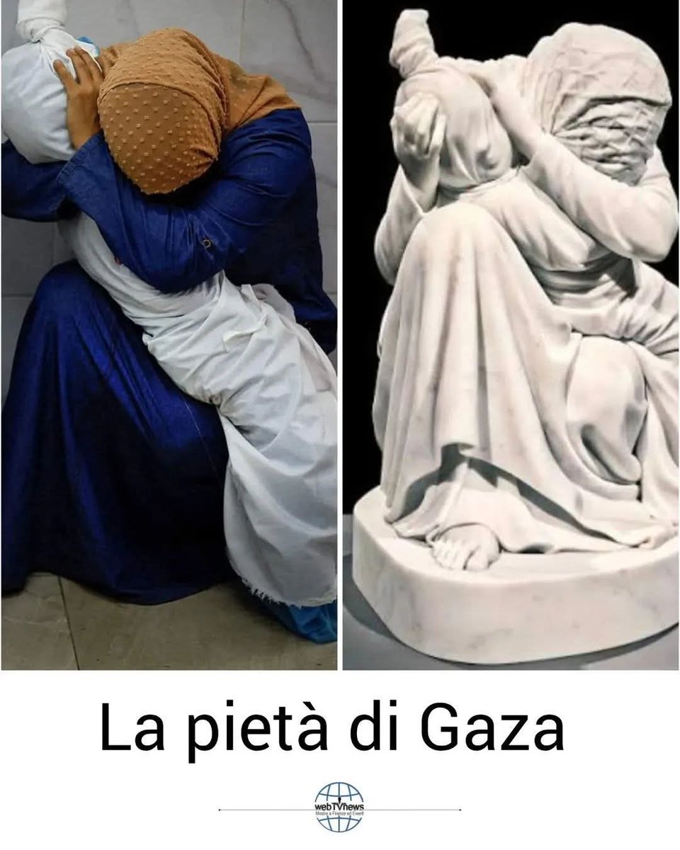 Pietà 

La foto vincitrice del World Press Photo 2024 di Mohammed Salem è diventata una scultura in marmo realizzata dall'artista toscano Filippo Tincolin.
#Gaza 

#Firenze #freepalestine #StopGenocide
