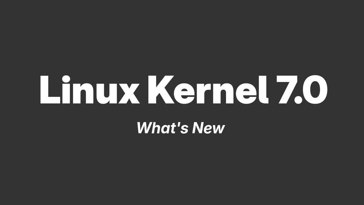 itshaman's tweet photo. Официально выпущено ядро Linux 7.0 #linux #линукс #opensource #kernellinux
https://t.co/tWgXFIvjat https://t.co/xK3OMnfaDP