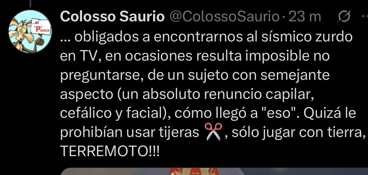 Colosso Saurio tweet media