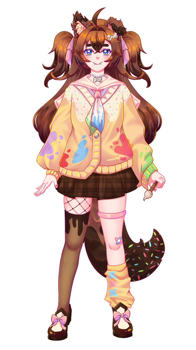 Koko_RuriVT's tweet image. hola… me uno al trend 🐾🩷 ¿dibujaríais mi OC con vuestro estilo? 🦴✨
me haría muchísima ilusión ver vuestras versiones voy a guardar cada dibujito como un tesorito 🫶
#DrawThisInYourStyle #DTIYS #VTuber #VTuberES #Artmoots #OC #Ilustración