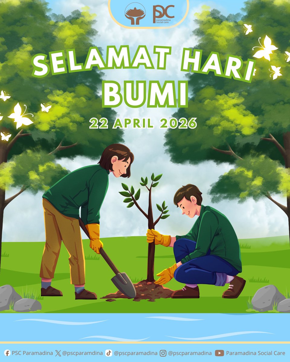 PSCparamadina's tweet photo. Selamat Hari Bumi 🌍

Bumi adalah titipan, jadi yuk kita jaga dan rawat bersama.
Tanam harapan lewat setiap langkah kecil yang kita lakukan 🌱

Ayo mulai peduli dari sekarang.

Paramadina Social Care
Play, Share, Care https://t.co/J1ltvxAKmx