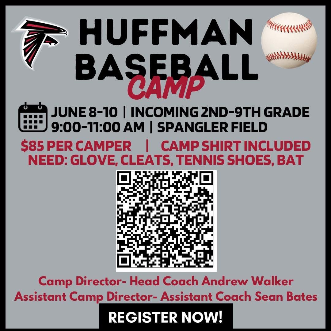 FalconsHuffman's tweet photo. HUFFMAN BASEBALL CAMP https://t.co/LUeuGTFkme https://t.co/A7jN32ibvZ