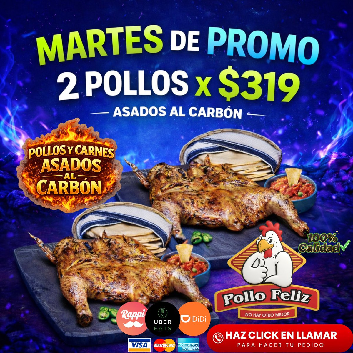 #MARTES 2 Pollos x $319 ó 1/2Pollo GRATIS! ☎️5 de diciembre Tel:2225159 ☎️Aeropuerto:2211906 ☎️Aramara:2097533 ☎️Pitillal:2240474 ☎️Bobadilla:2994541 ☎️Coapinole:2991169 ☎️Infonavit:2259759 ☎️Ixtapa:2810400☎️San José:2952333 ☎️:San Vicente:3222231833 #PuertoVallarta #pv #vallarta