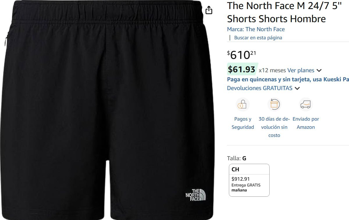 OfertonesMex's tweet image. PRECIO MAS BAJO ¡PANTALONES CORTOS THE NORTH FACE! 🖤🔥
Amazon: The North Face M 24/7 5'' Shorts, TNF Black-NPF, Large

👉Ver Oferta: linktw.in/EHJatB

🔥Precio Oferta: $610.21

⚡️Unete a nuestros otros grupos:
ofertonesmexico.com.mx

#OfertasAmazon@ofertonesmexico #Pre…