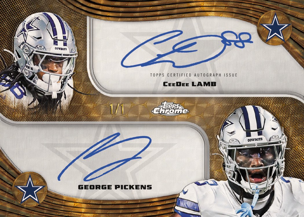 CeeDee Lamb and George Pickens dual auto 🔥