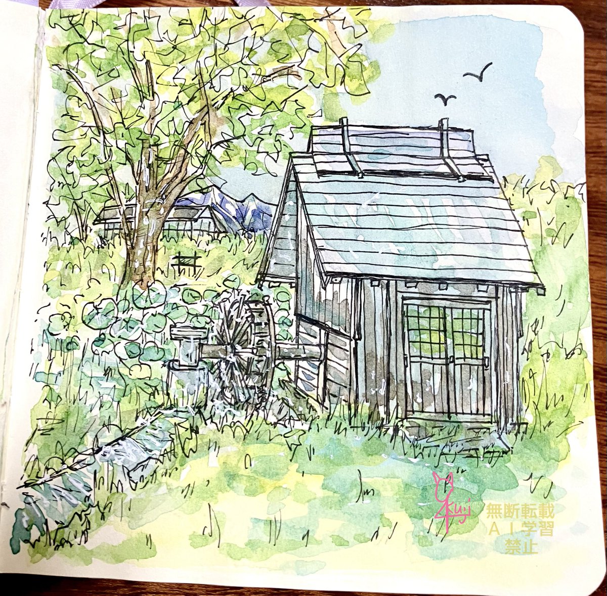 カメラロールの写真をスケッチ✏️
お空に鳥を足すのなんか好き😂
#スケッチ