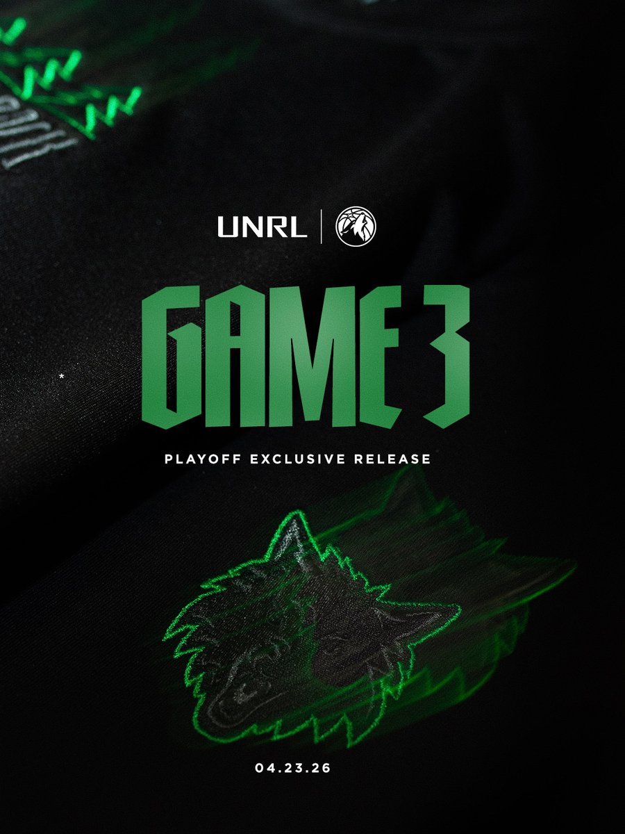 unrlco's tweet image. The Pack is here 🐺 #WolvesBack

+ Available exclusively at Game 3: Wolves vs Nuggets
+ Pop up located in the atrium outside section 106