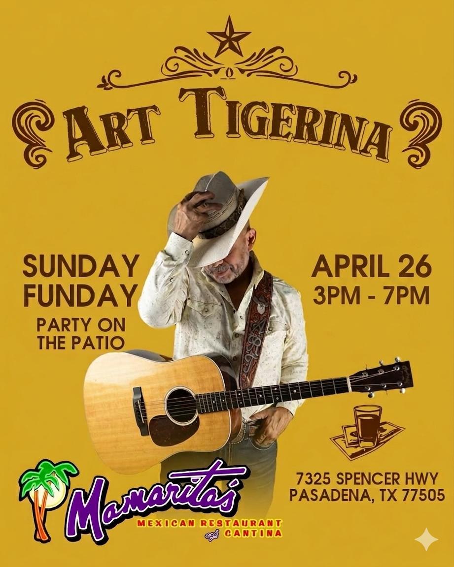 MamaritasR's tweet image. See you Sunday! 🎸🤠 Live music, patio vibes &amp;amp; drinks. April 26, 3–7PM 🍹🌴
 
📍 7325 Spencer Hwy, Pasadena
📞 281-476-9545

#SundayFunday #LiveMusic #PatioParty #TexasVibes #WeekendPlans #CantinaFun