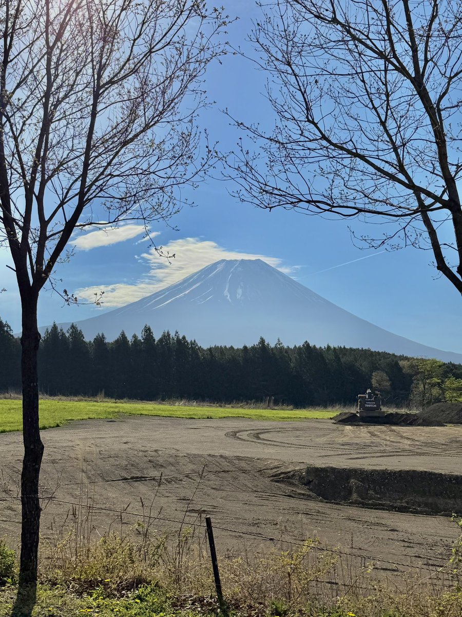 kakutani_imo's tweet photo. おはようございます(｡ρω-｡)
４/２２(水)１０℃

気持ちよく晴れあがった朝霧高原

本日もよろしくお願いします！
 #企業公式が毎朝地元の天気を言い合う https://t.co/Iyzf4tPwpZ