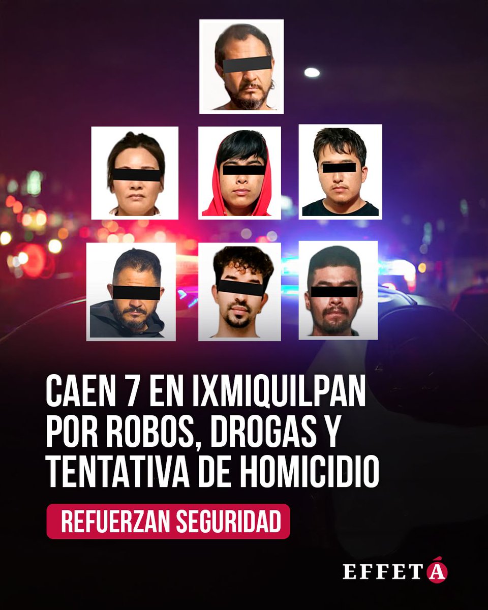 effetainfo's tweet image. 🚨 Autoridades municipales informaron sobre detenciones recientes relacionadas con robos, lesiones, tentativa de homicidio y posesión de sustancias ilícitas en distintos puntos de Ixmiquilpan.

👉 Lee la nota completa:
effeta.info/?p=190809

#Ixmiquilpan #Seguridad #Hidalgo