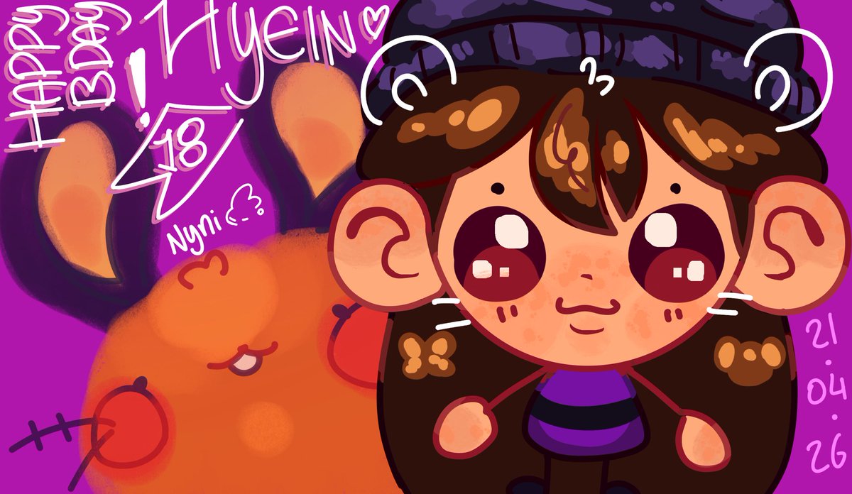 HAPPY BDAY HYEIN!! 💜🐹🍓🦋🐥

#내혬박수를믿어_우리혜인이생일
#SUPERCUTE_HYEIN_HBD
#AlwaysWithHyein18th