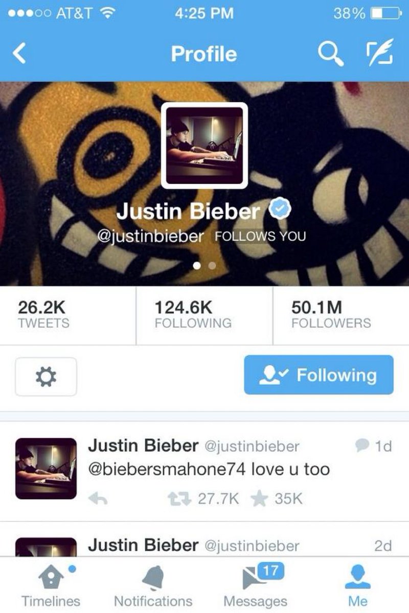 rauhlrhes's tweet photo. @daisiesrauhls @justinbieber my parents had taken my phone away and when I got it back, this was the first thing I saw 😭 https://t.co/oqOl8BcTPs