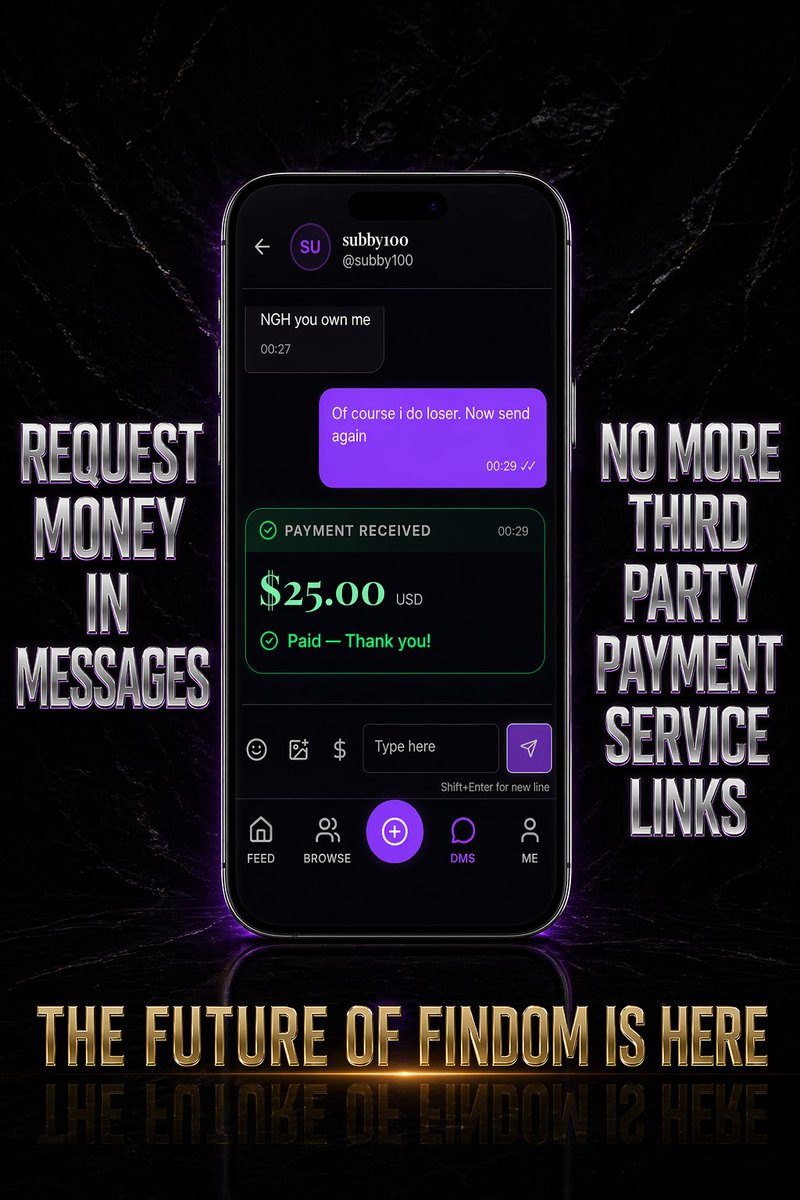 The_Findom_Hub's tweet photo. Tired of typing in payment links while draining? WE GOT YOU DOMMES!

A domme should NEVER have to work for money.. so why make your job harder with multiple platforms?

Our platform makes findom more fun, easy and reliable. We are DEDICATED to IMPROVING the findom experience for dommes and paypigs!

WE ARE LAUNCHING SOON🔥FOLLOW TO BE READY FOR THE DROP

#findom #findomme